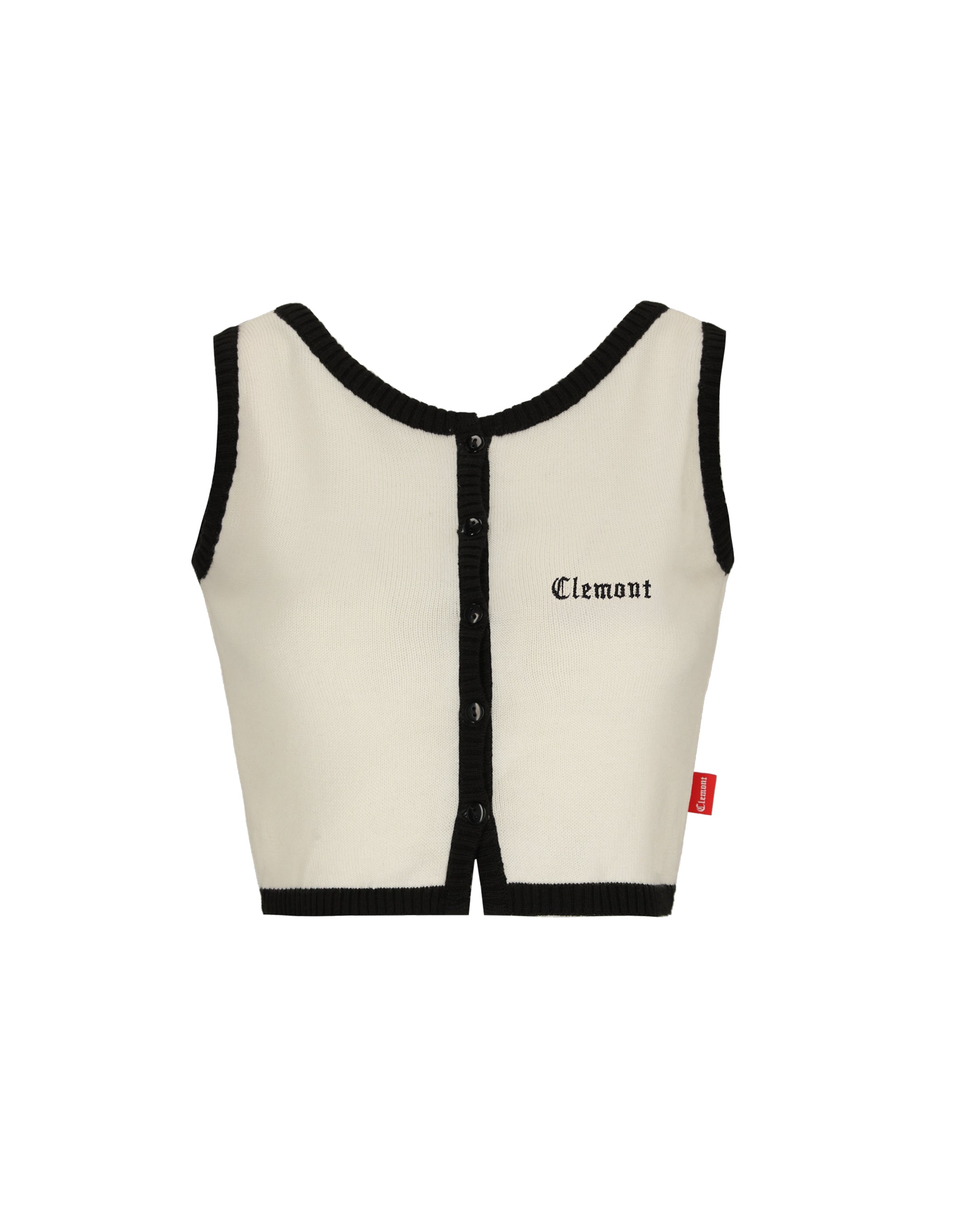 CROP TOP MUJER ELEGANZA CREMA/NEGRO CLEMONT