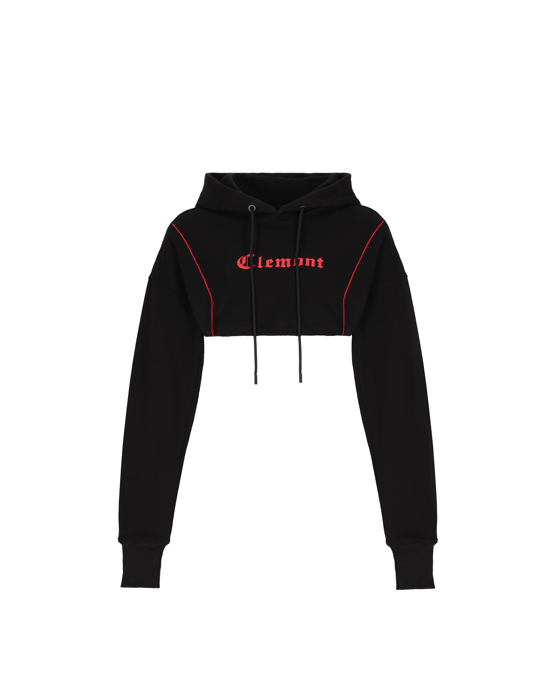 CROPPED HOODIE WOMEN VIGORE BLACK CLEMONT