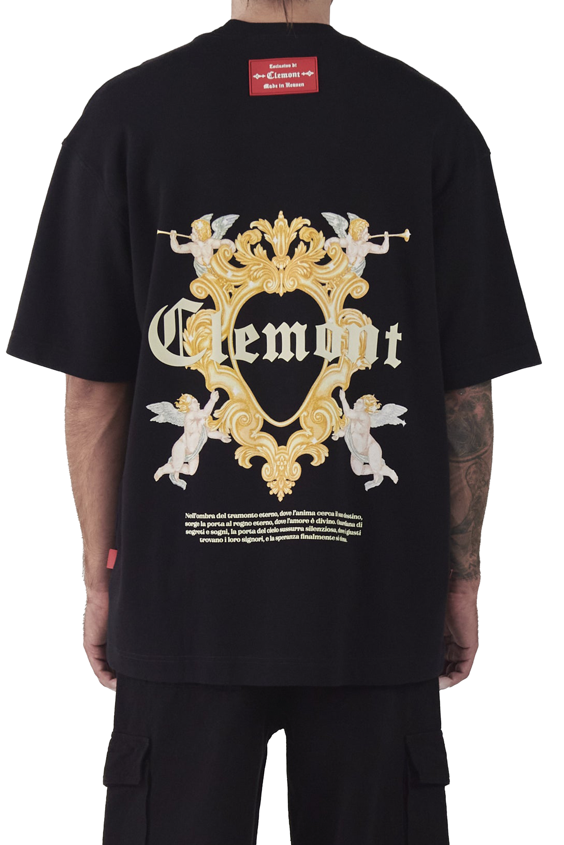 CAMISETA OVERSIZED ILLUMINATO NEGRO CLEMONT