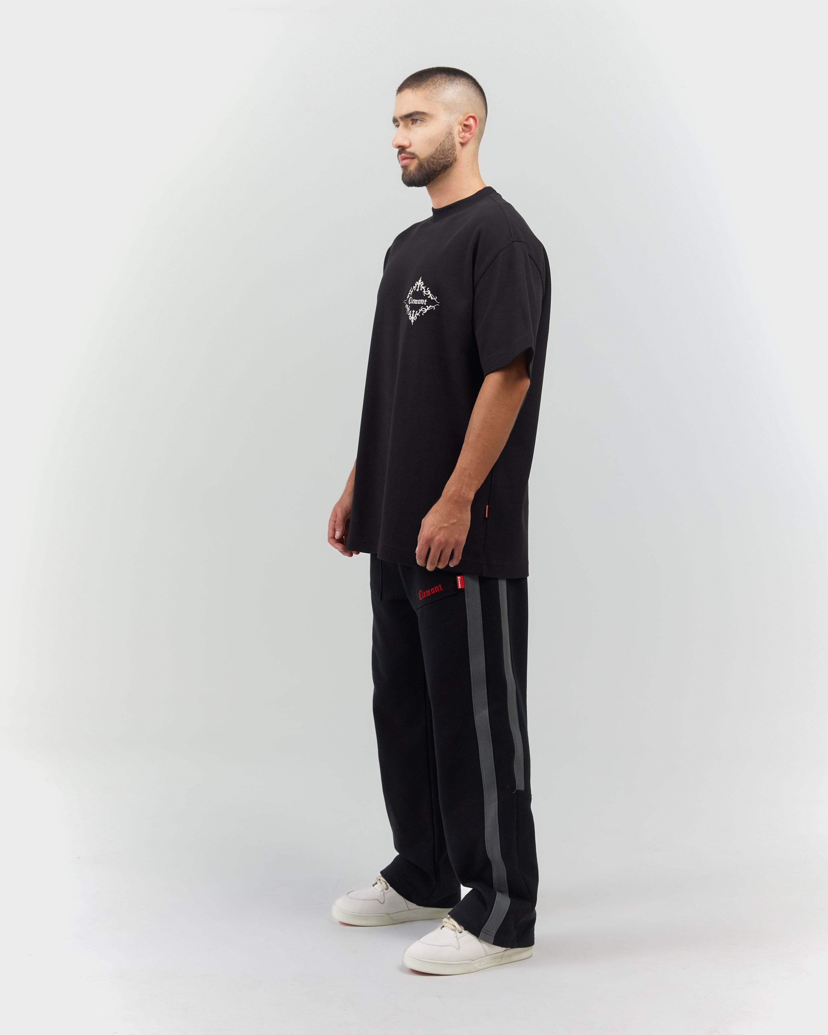 T-SHIRT MEN OVERSIZED PERFETTO BLACK CLEMONT