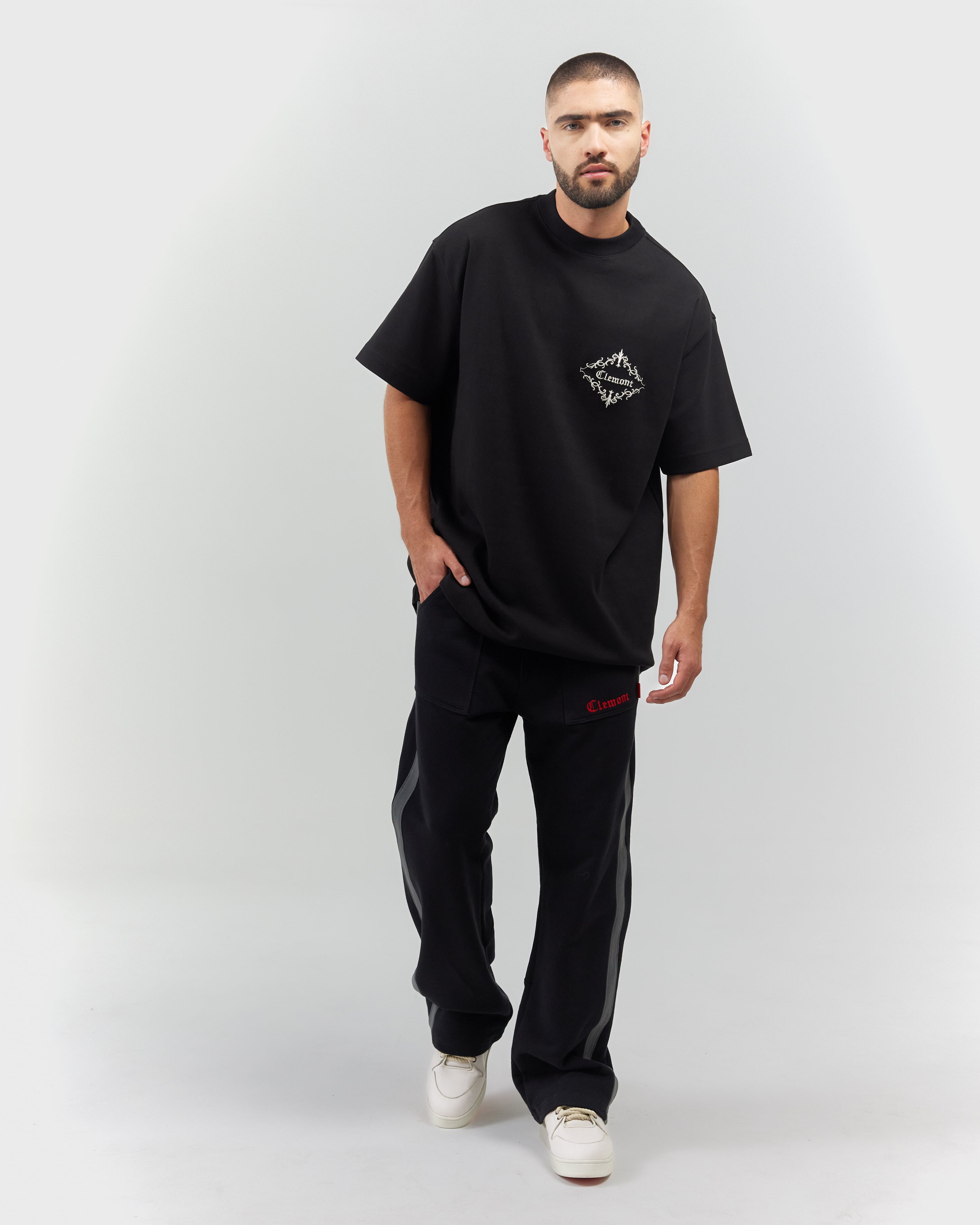 T-SHIRT MEN OVERSIZED PERFETTO BLACK CLEMONT