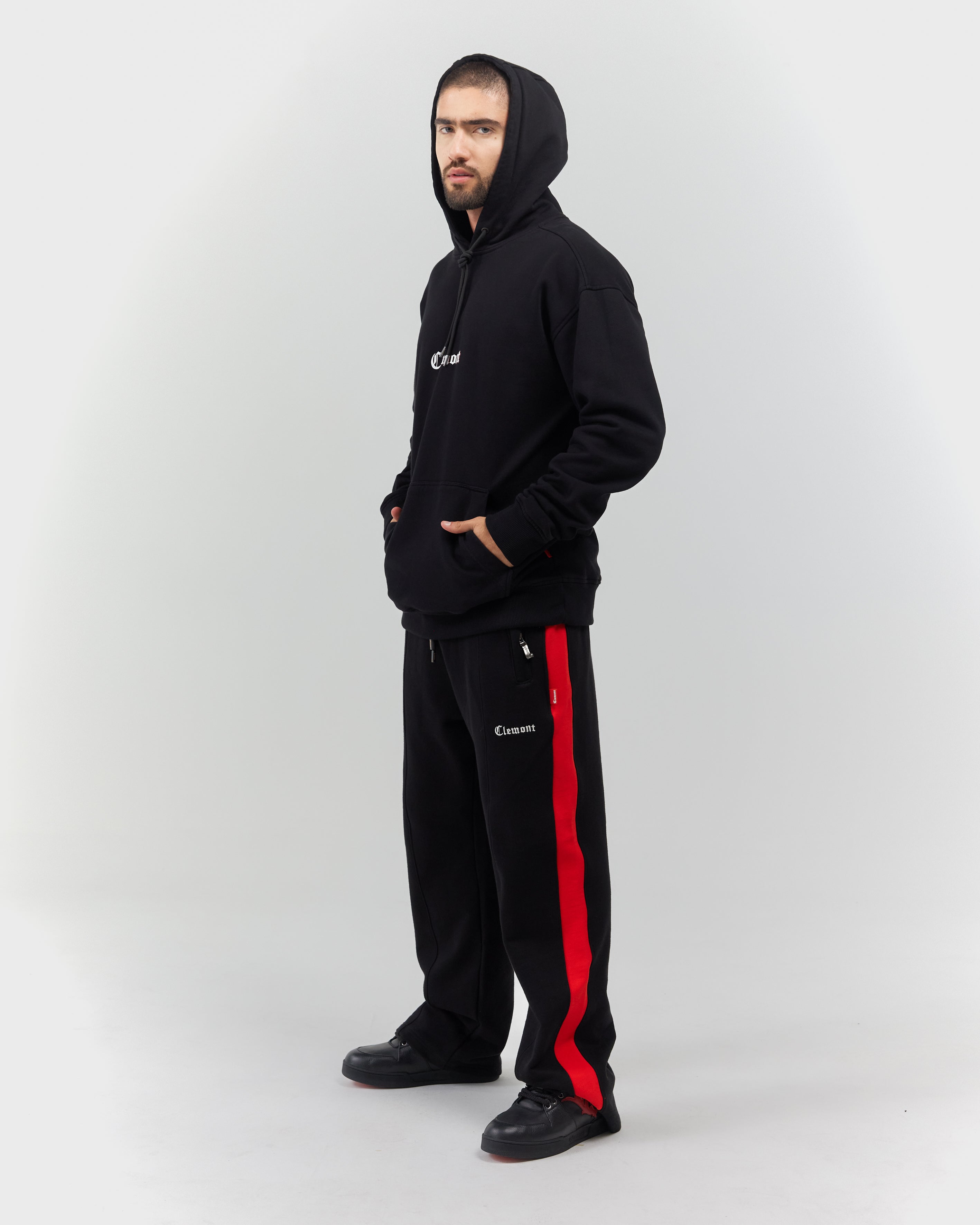 HOODIE MEN INCANTEVOLE BLACK CLEMONT