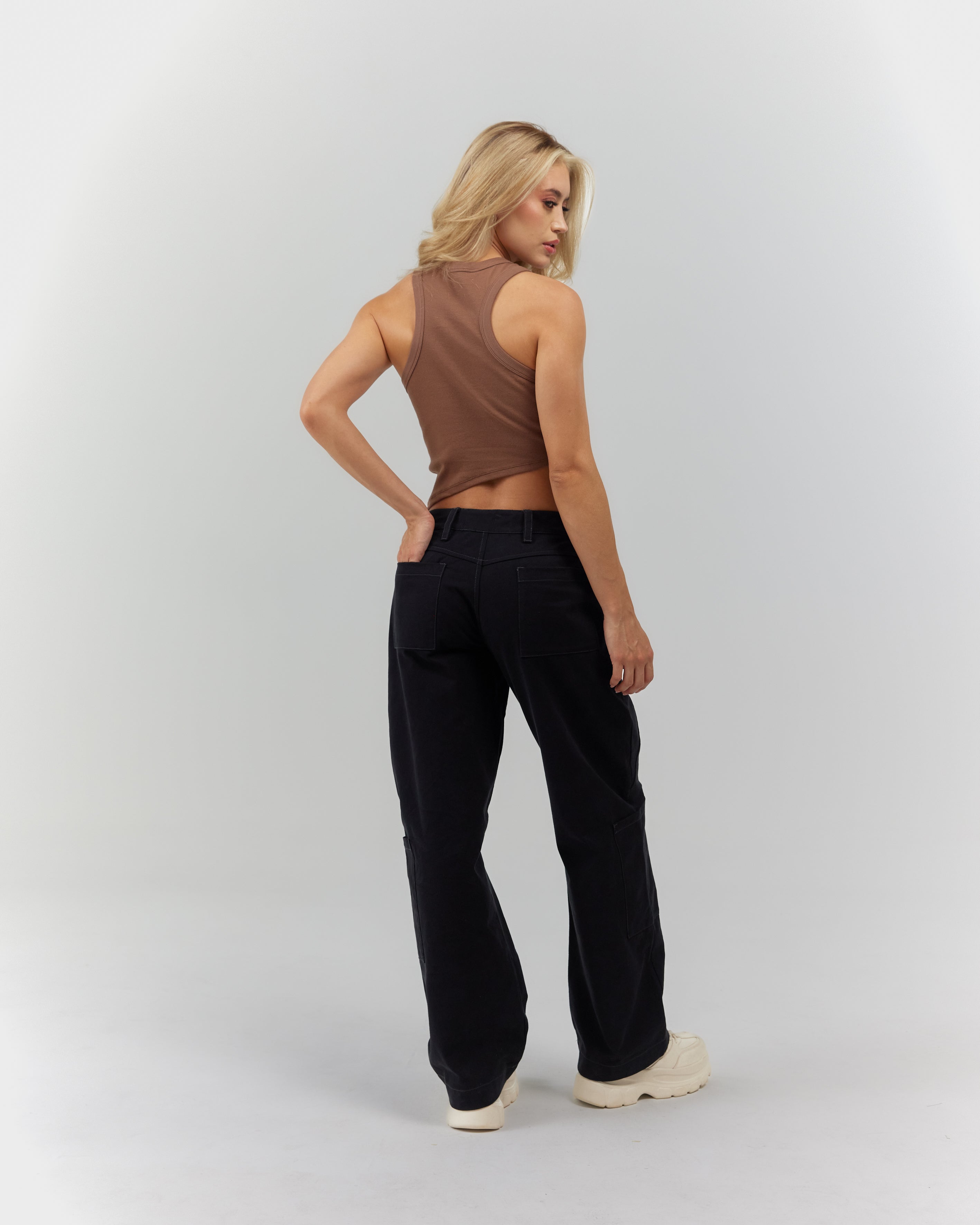 3 PACK CROP TOP MUJER PIACEVOLE NEGRO/GRIS/NUDE CLEMONT
