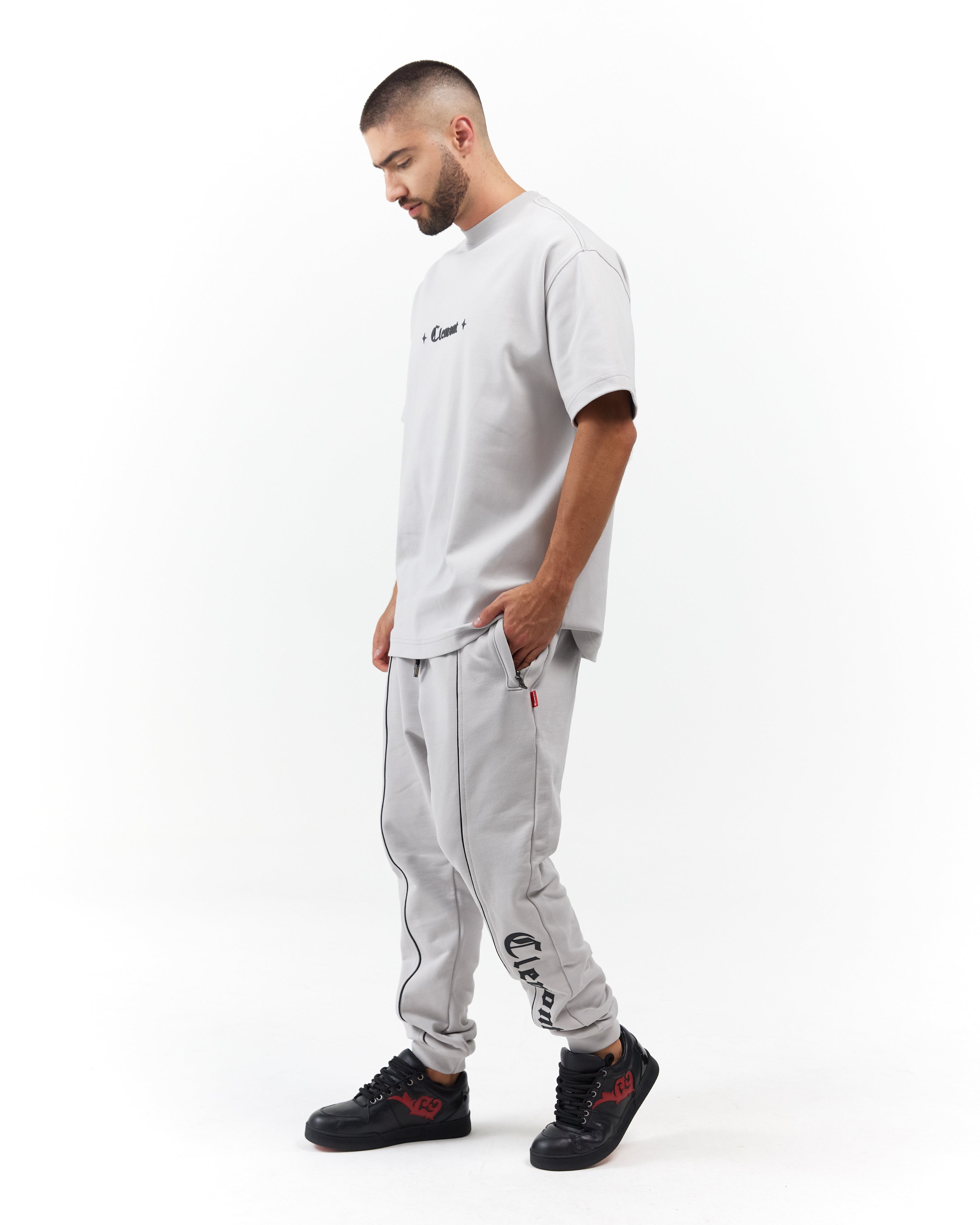 T-SHIRT MEN OVERSIZED ECLATANTE GREY CLEMONT