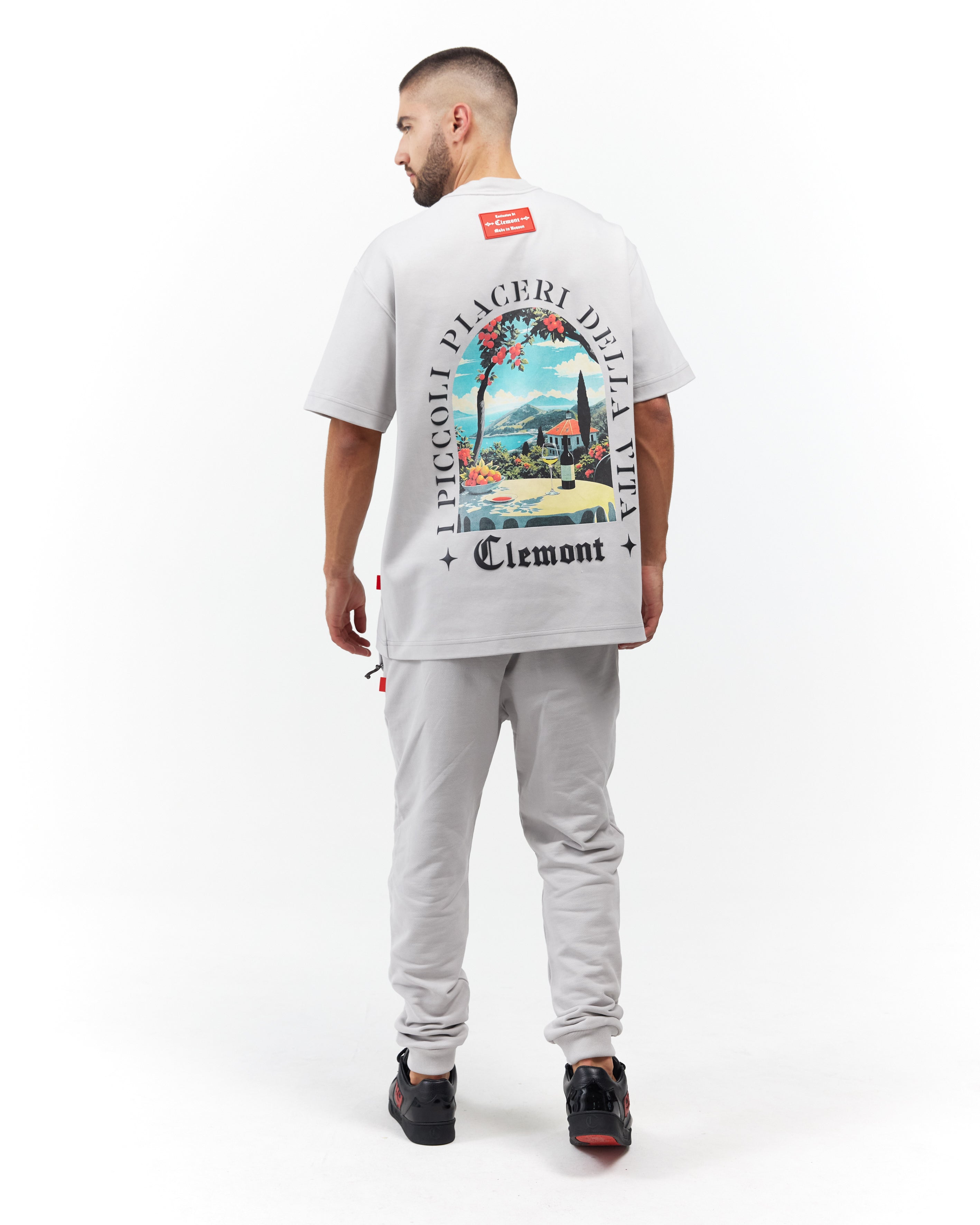 T-SHIRT MEN OVERSIZED ECLATANTE GREY CLEMONT