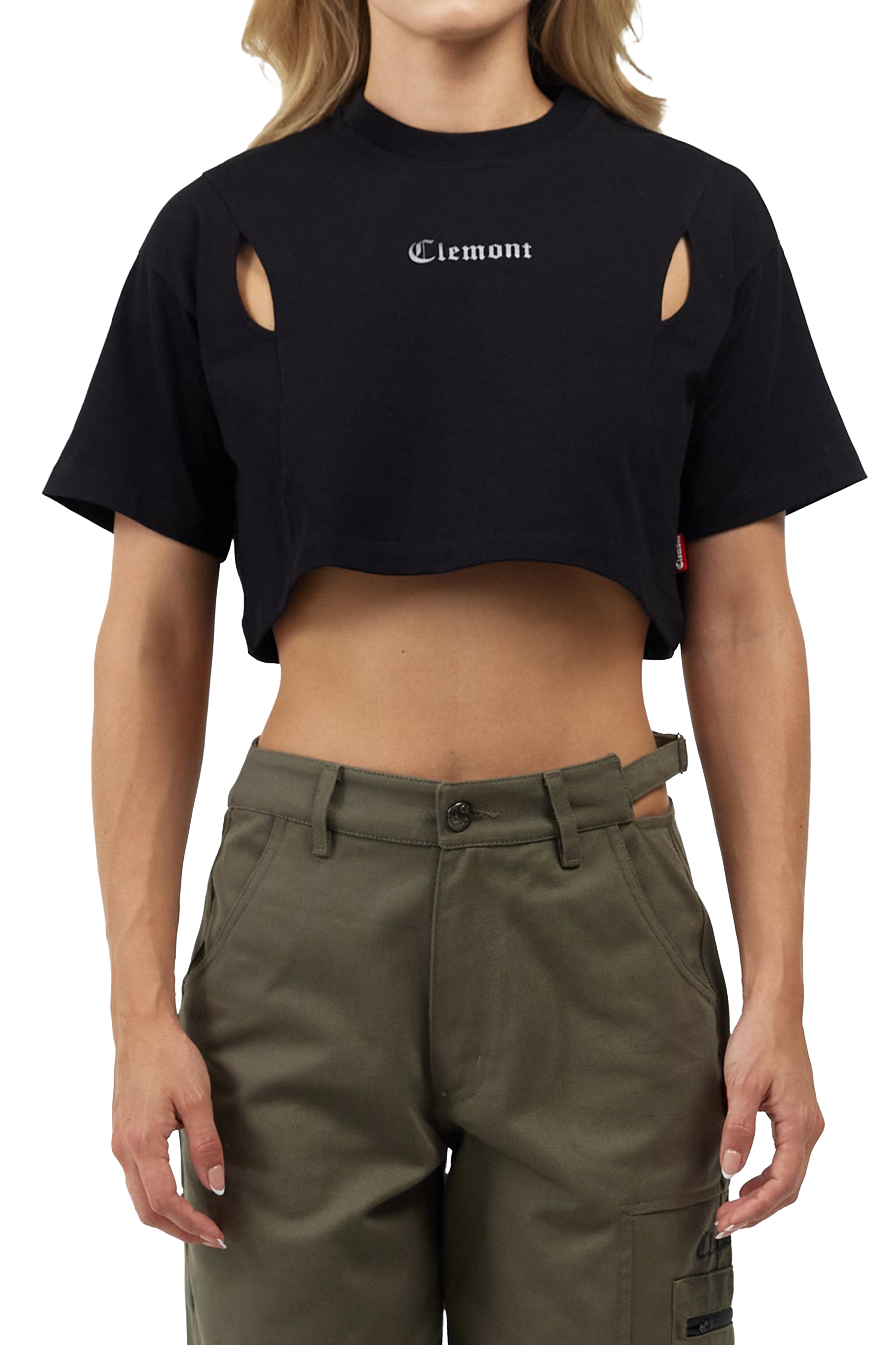 CROP TOP MUJER RAGGIANTE NEGRO CLEMONT