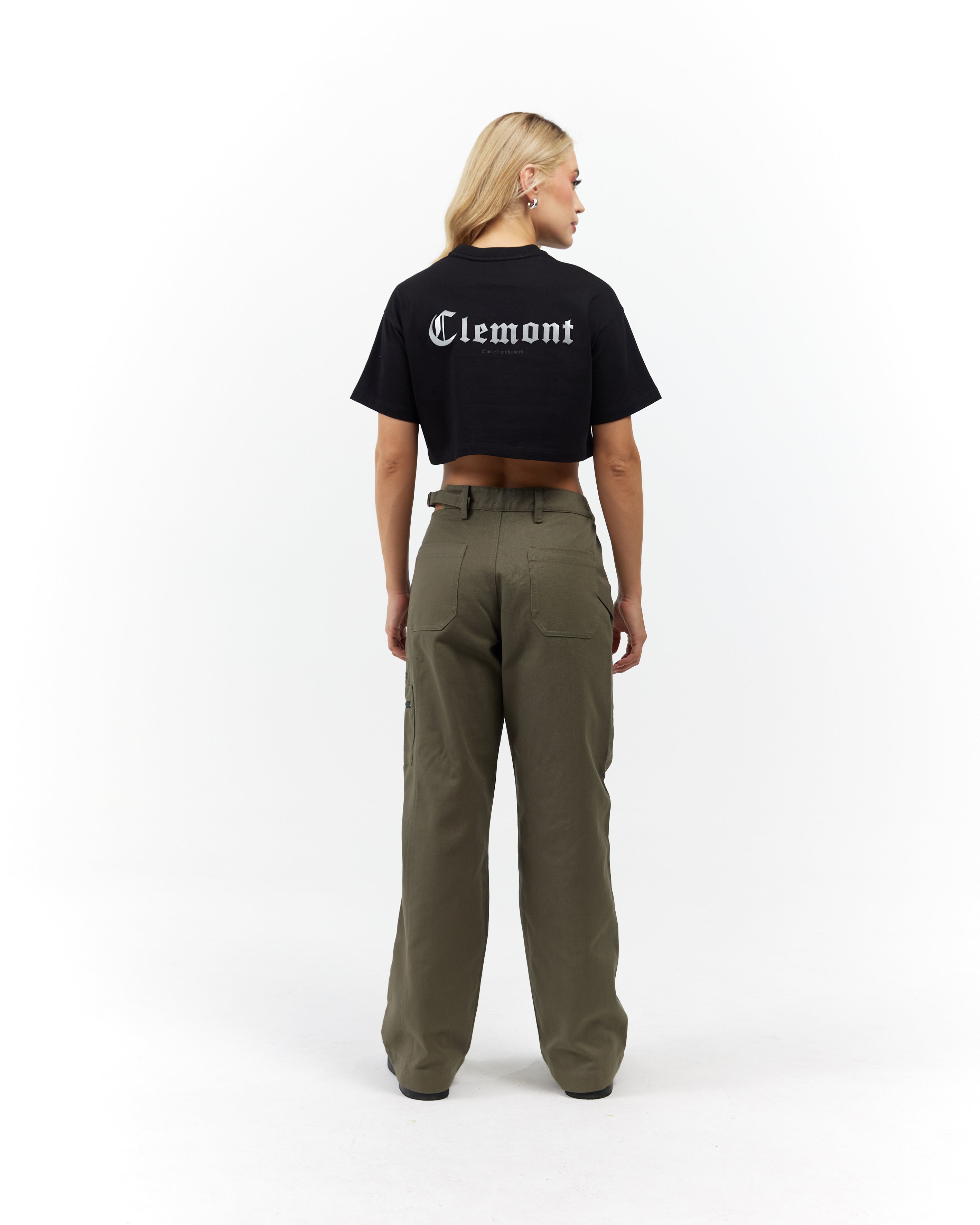 CROP TOP MUJER RAGGIANTE NEGRO CLEMONT