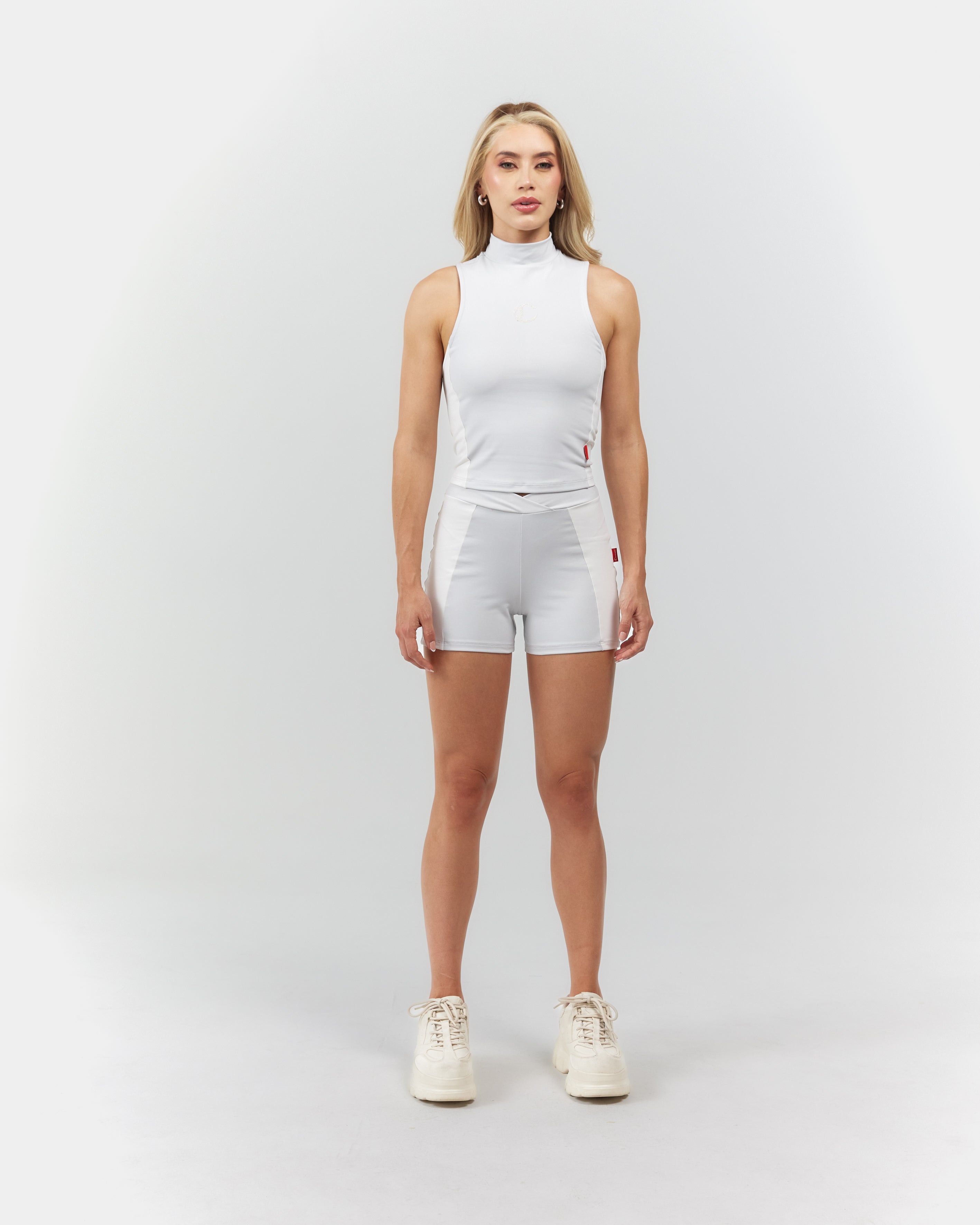 TANK TOP WOMEN ABBAGLIANTE GREY/CREAM CLEMONT