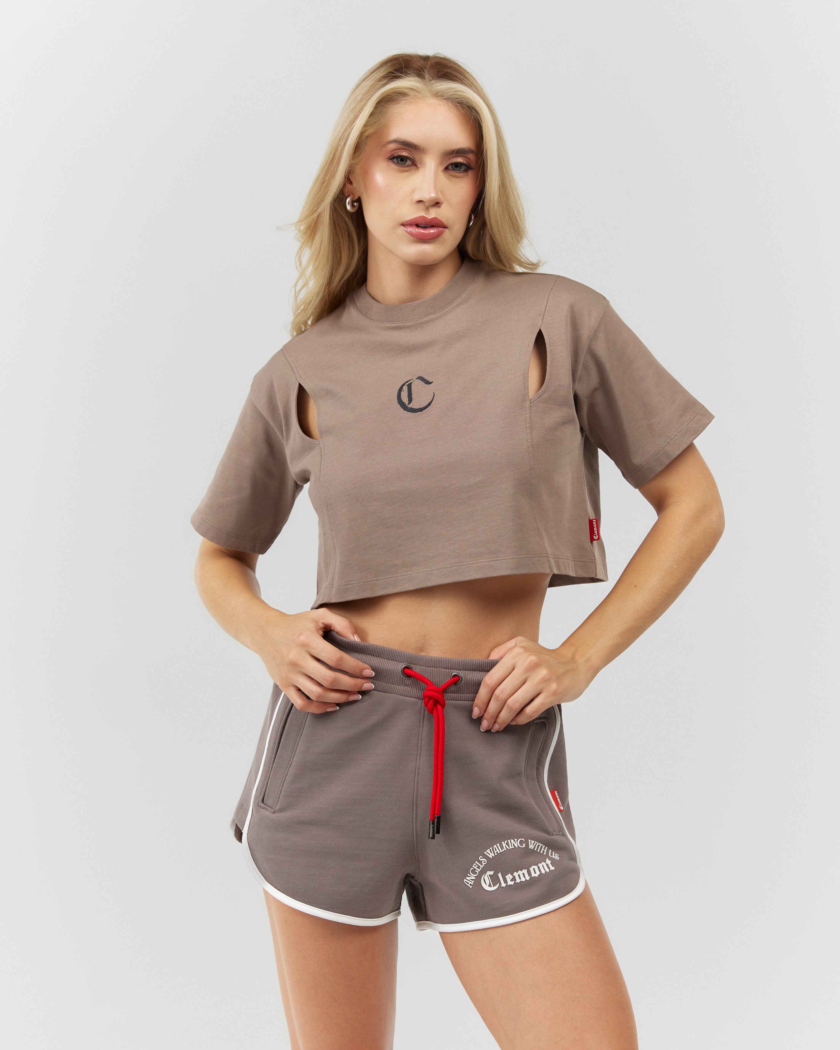 CROP TOP MUJER ARMONIOSO TAUPE CLEMONT