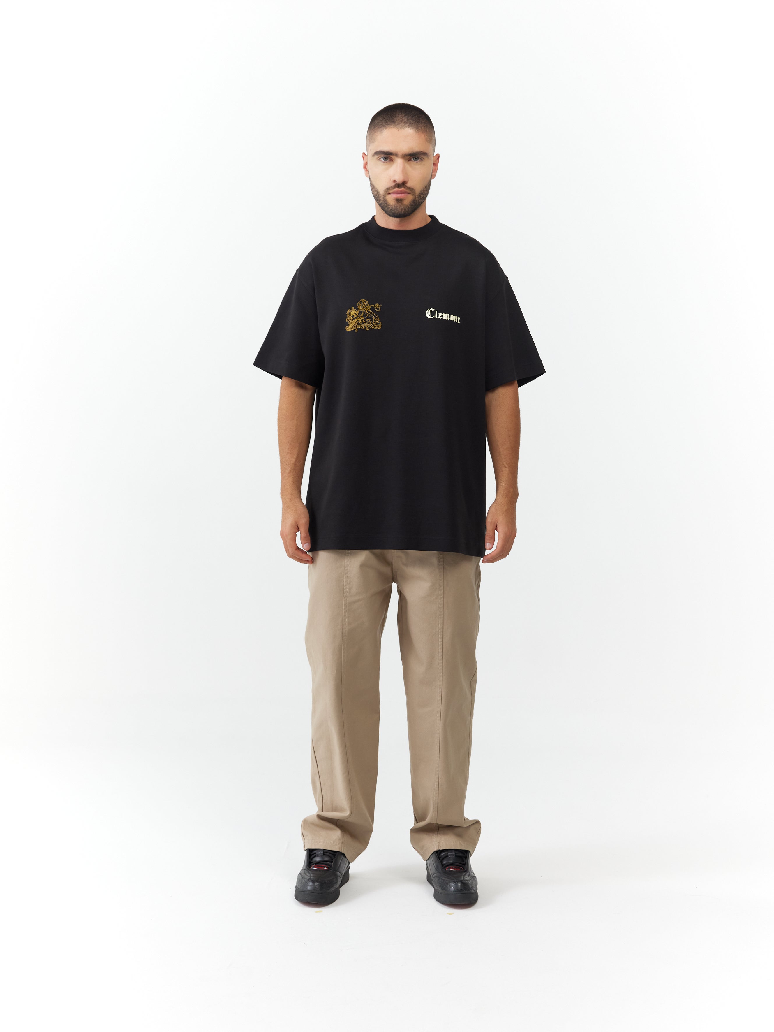 T-SHIRT MEN OVERSIZED GIOIELLO BLACK CLEMONT