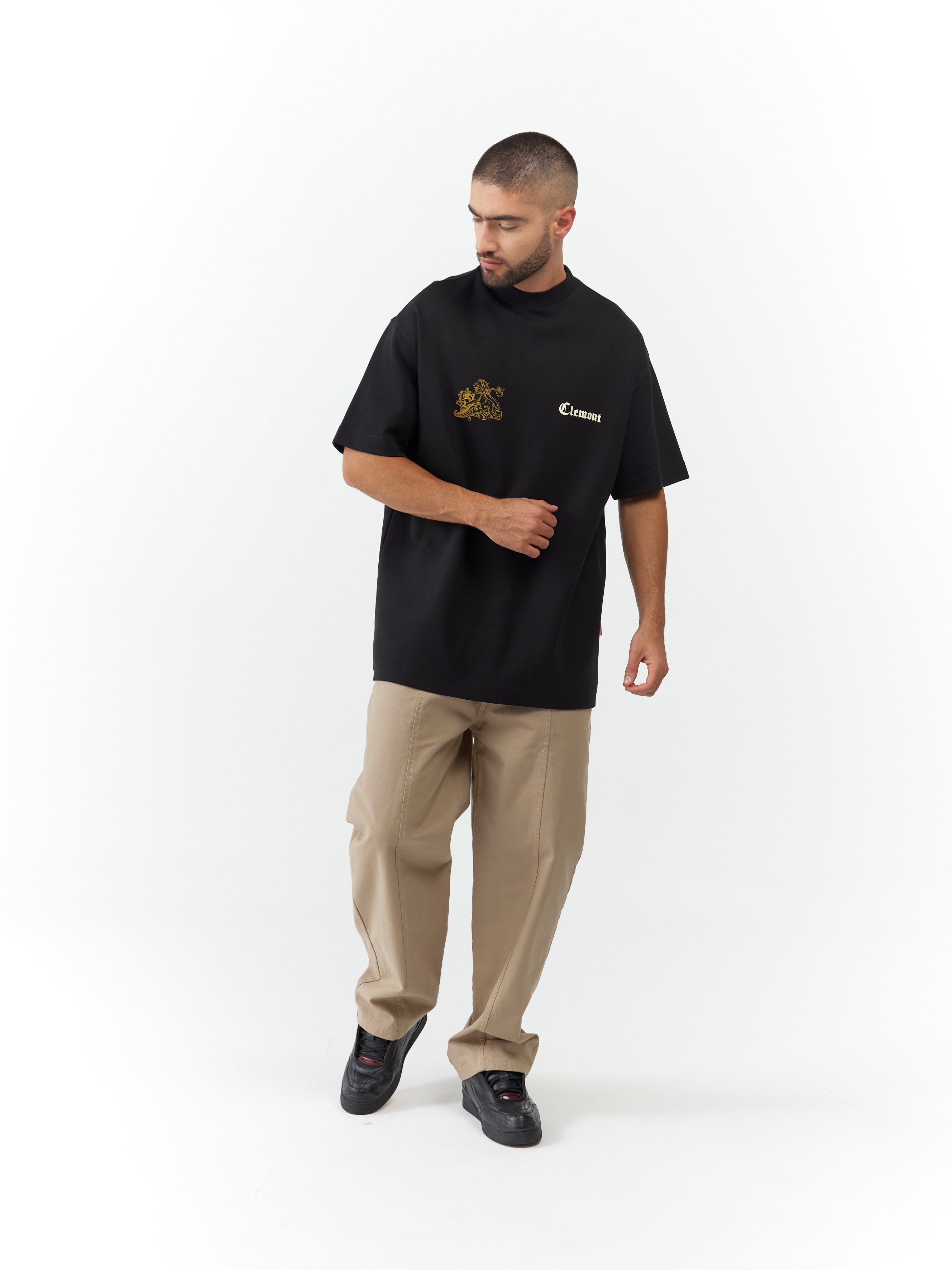 T-SHIRT MEN OVERSIZED GIOIELLO BLACK CLEMONT