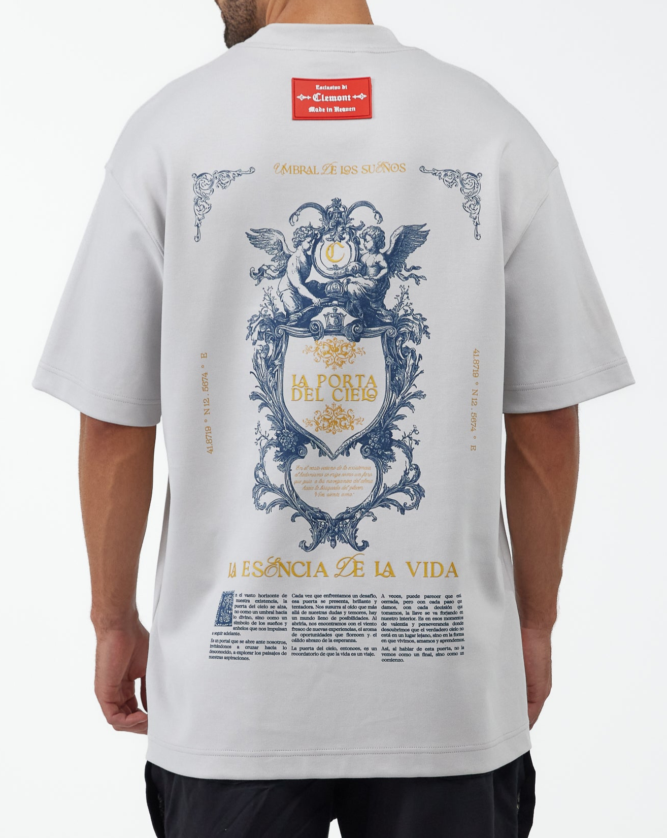 CAMISETA OVERSIZED ELEVARE GRIS CLEMONT