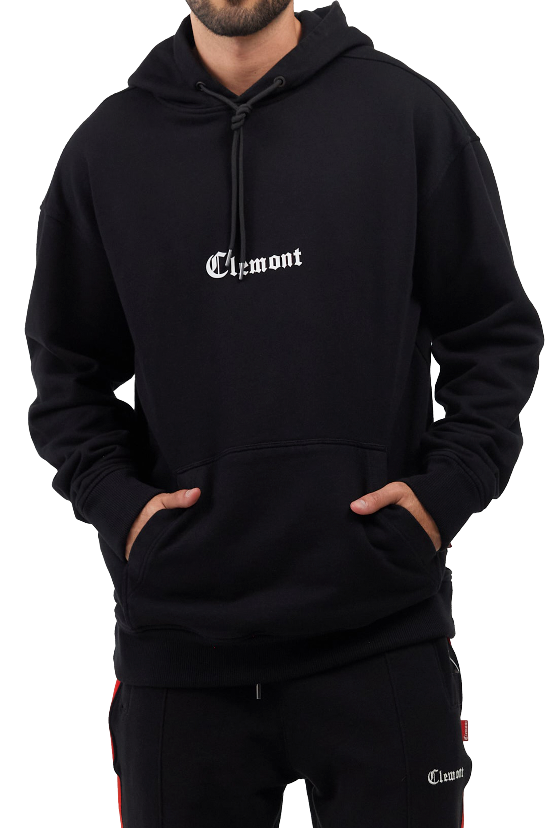 HOODIE MEN INCANTEVOLE BLACK CLEMONT