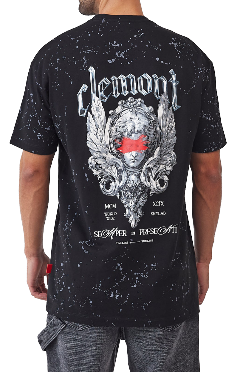 CAMISETA HOMBRE MACCHIA NEGRO CLEMONT