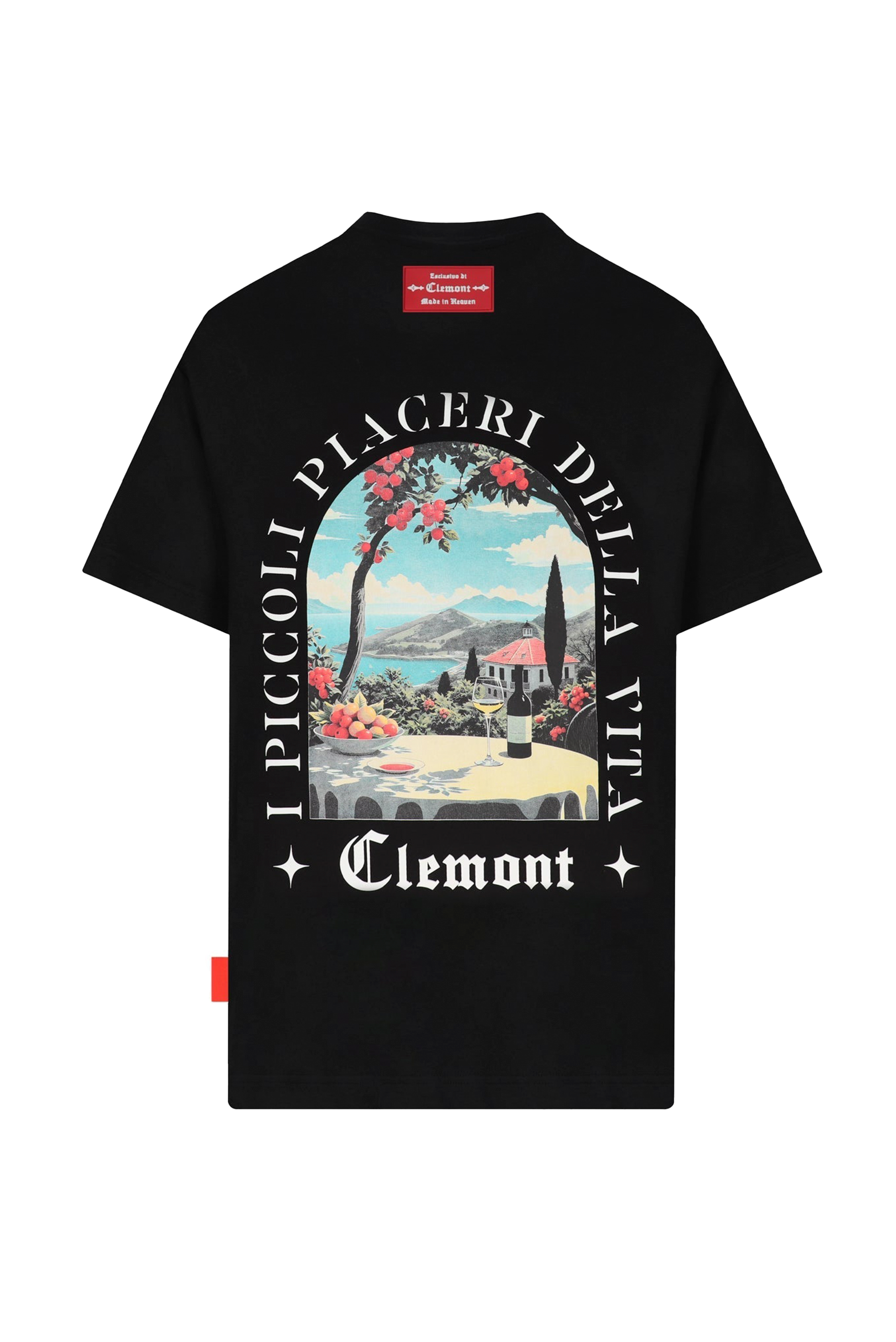 T-SHIRT MEN OVERSIZED ECLATANTE BLACK CLEMONT