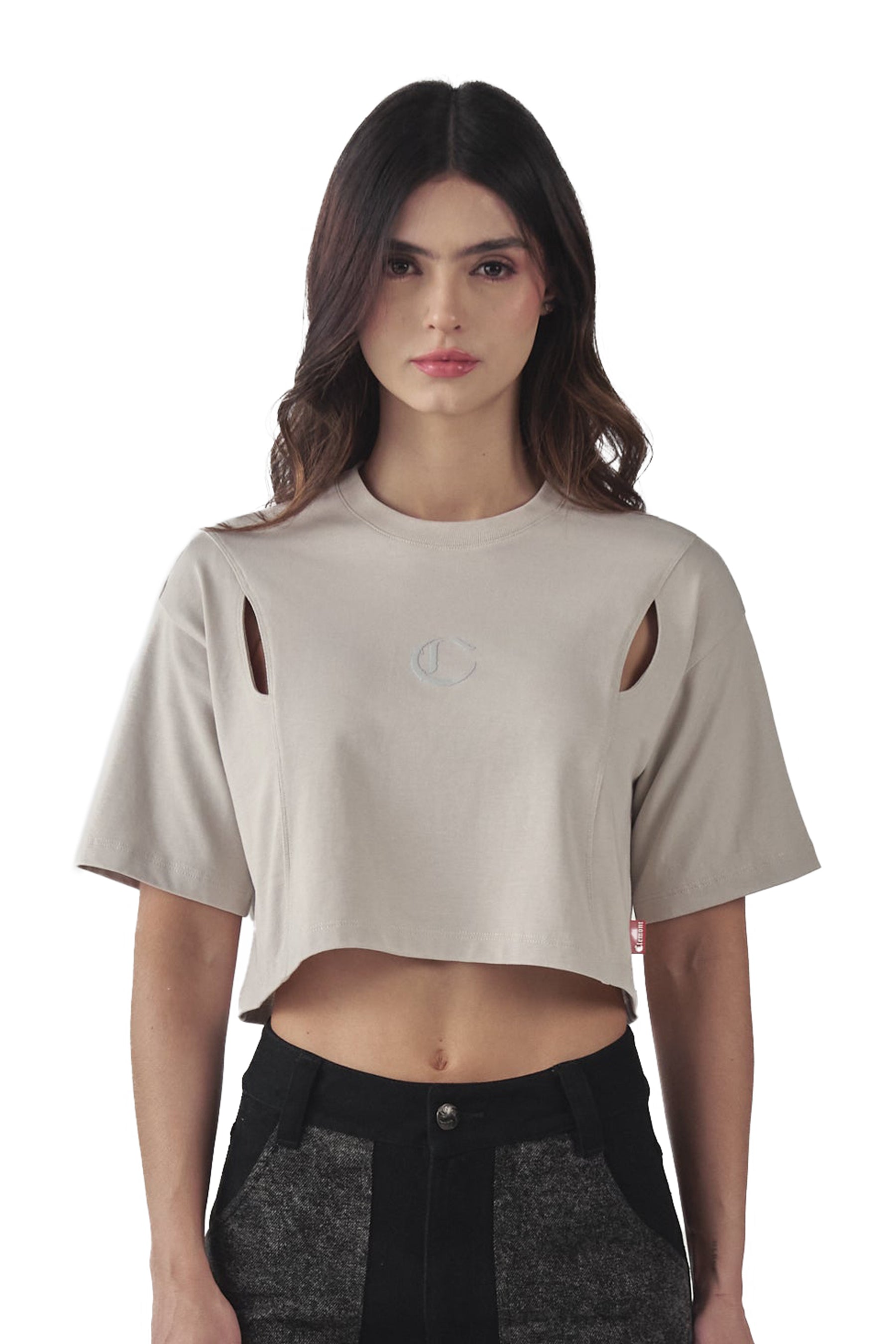 CROPTOPOVERSIZED ILLUMINAZIONE SILVER CLEMONT