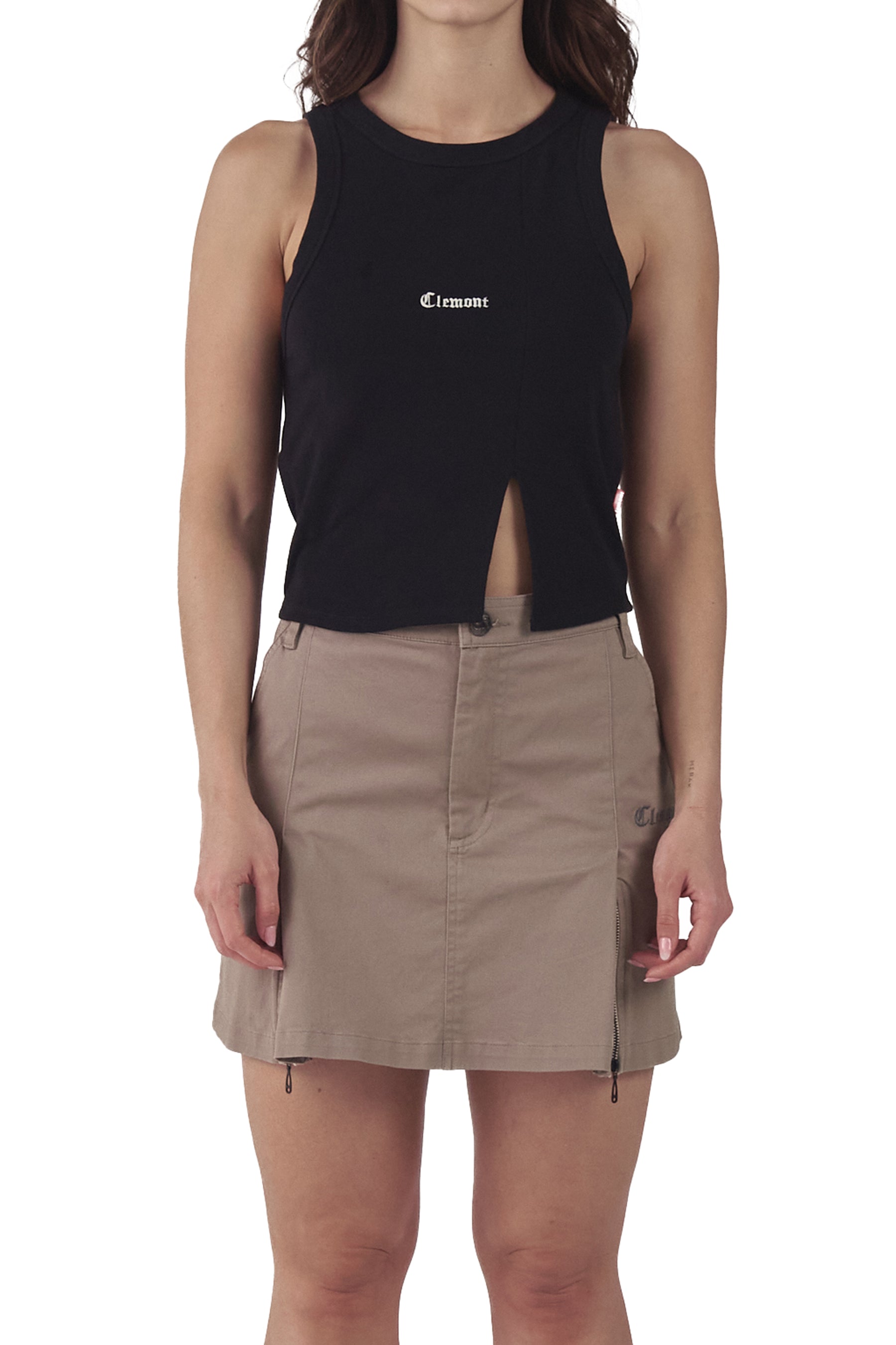 FALDA SPLENDENTE TAUPE CLEMONT