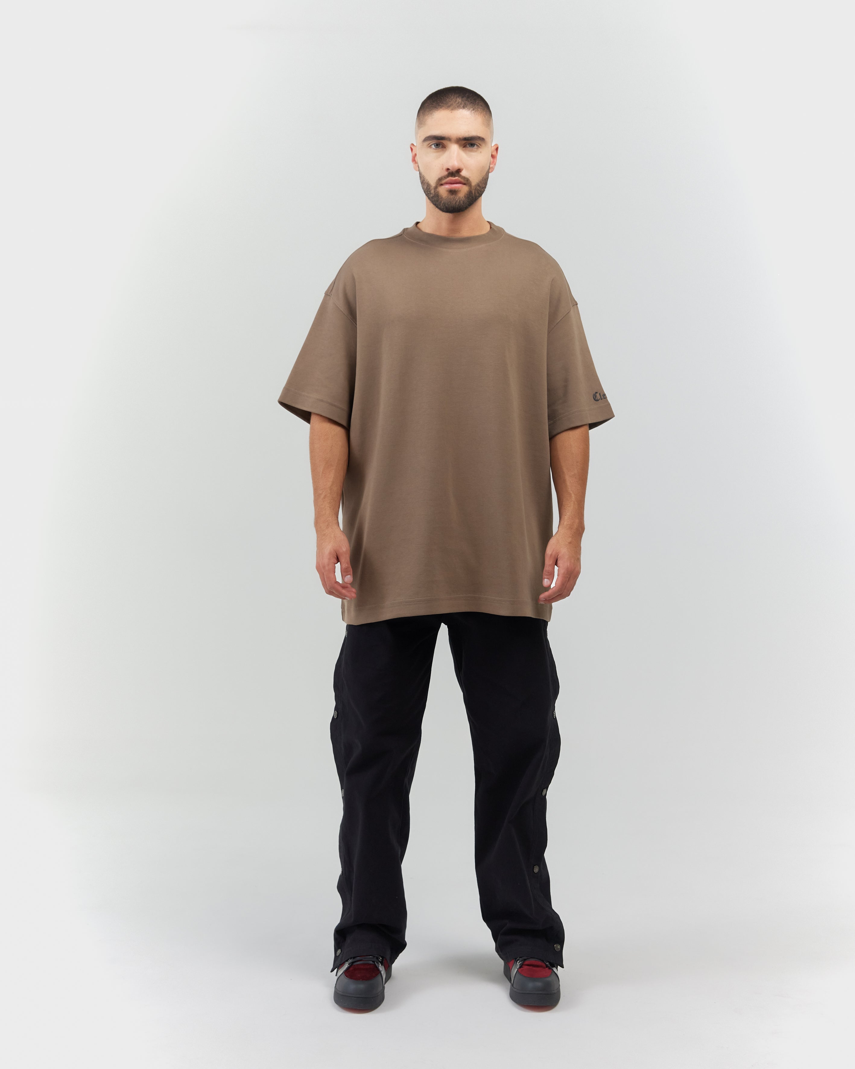 T-SHIRT MEN OVERSIZED  ABBONDANZA TAUPE CLEMONT
