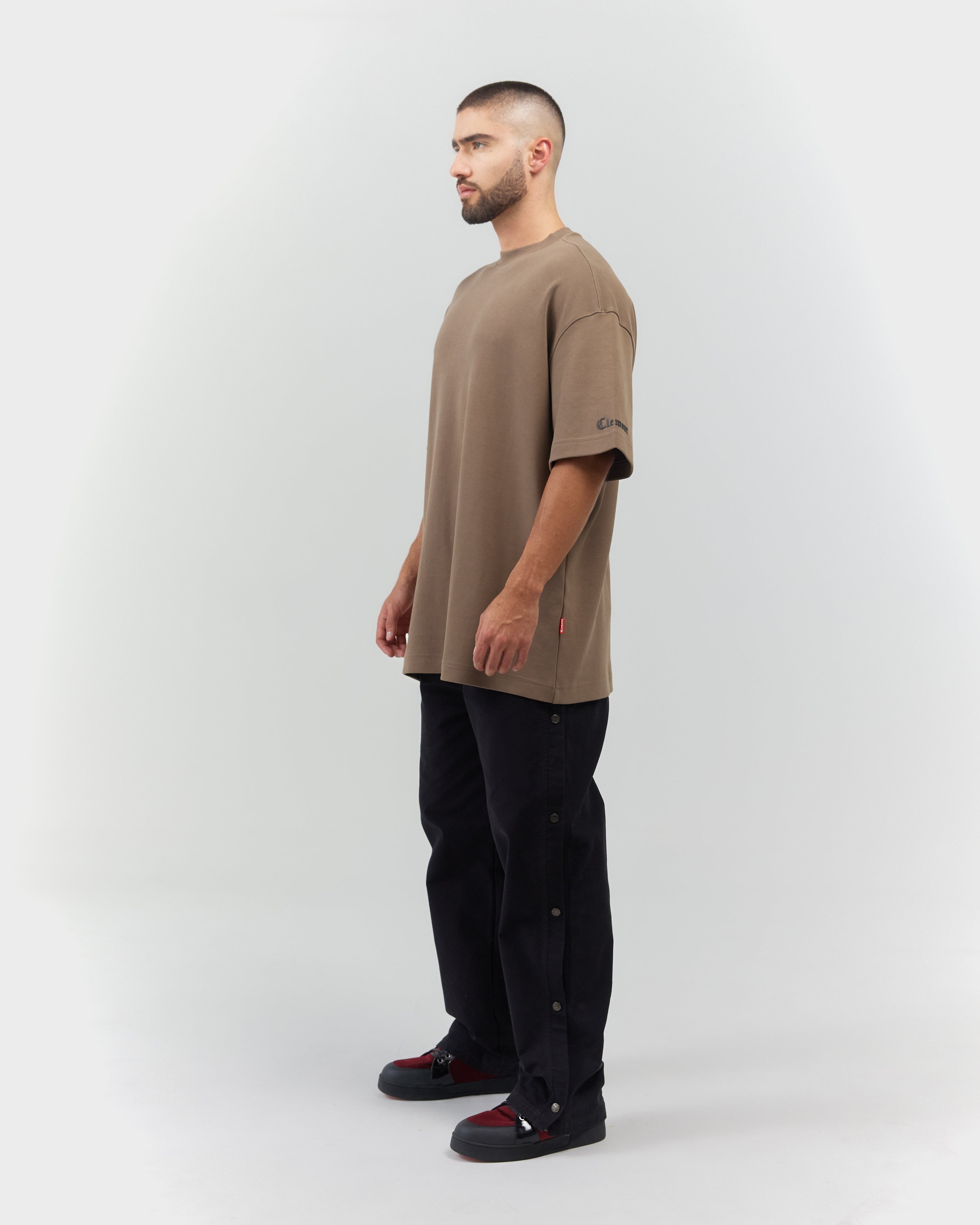 T-SHIRT MEN OVERSIZED  ABBONDANZA TAUPE CLEMONT