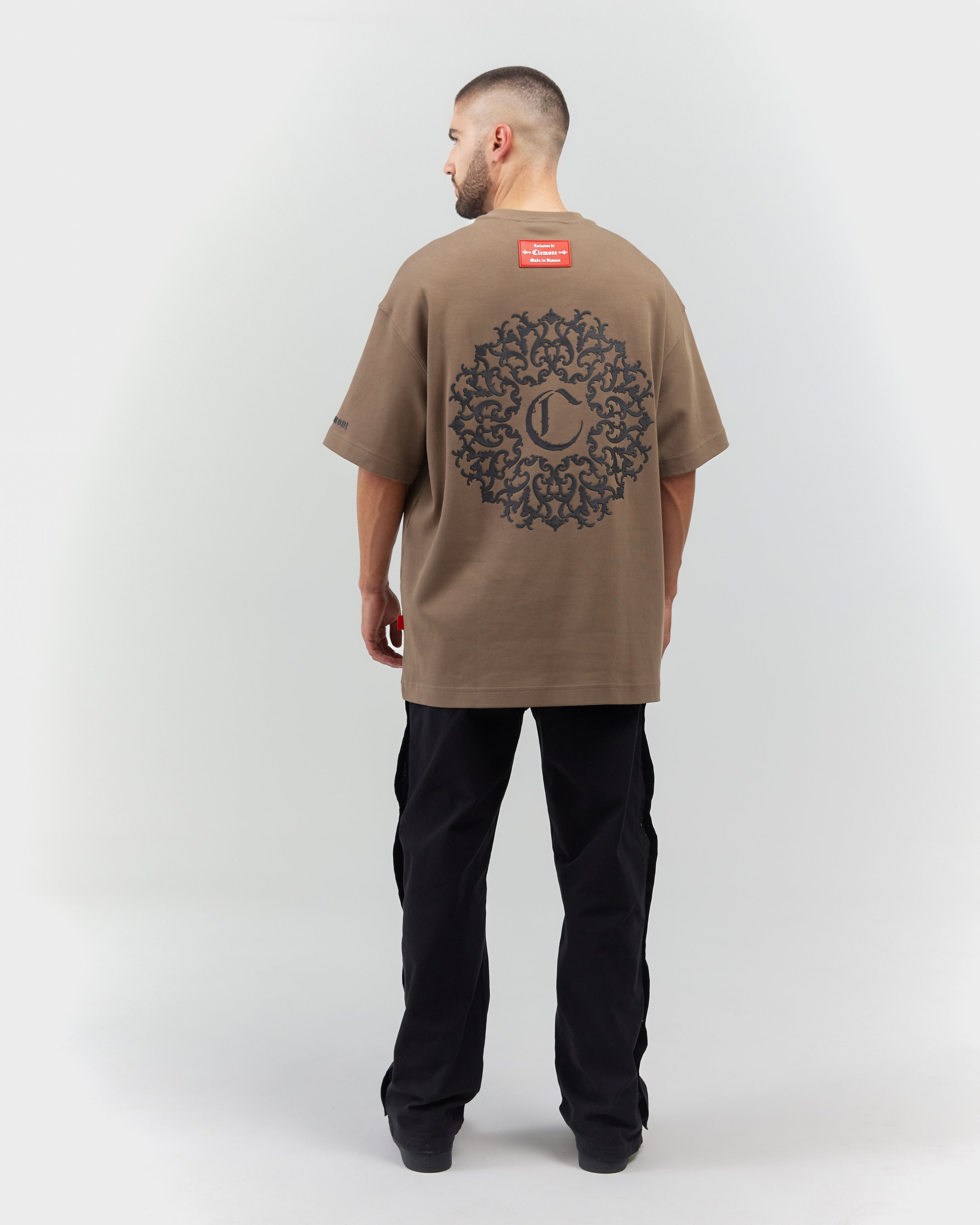 T-SHIRT MEN OVERSIZED  ABBONDANZA TAUPE CLEMONT