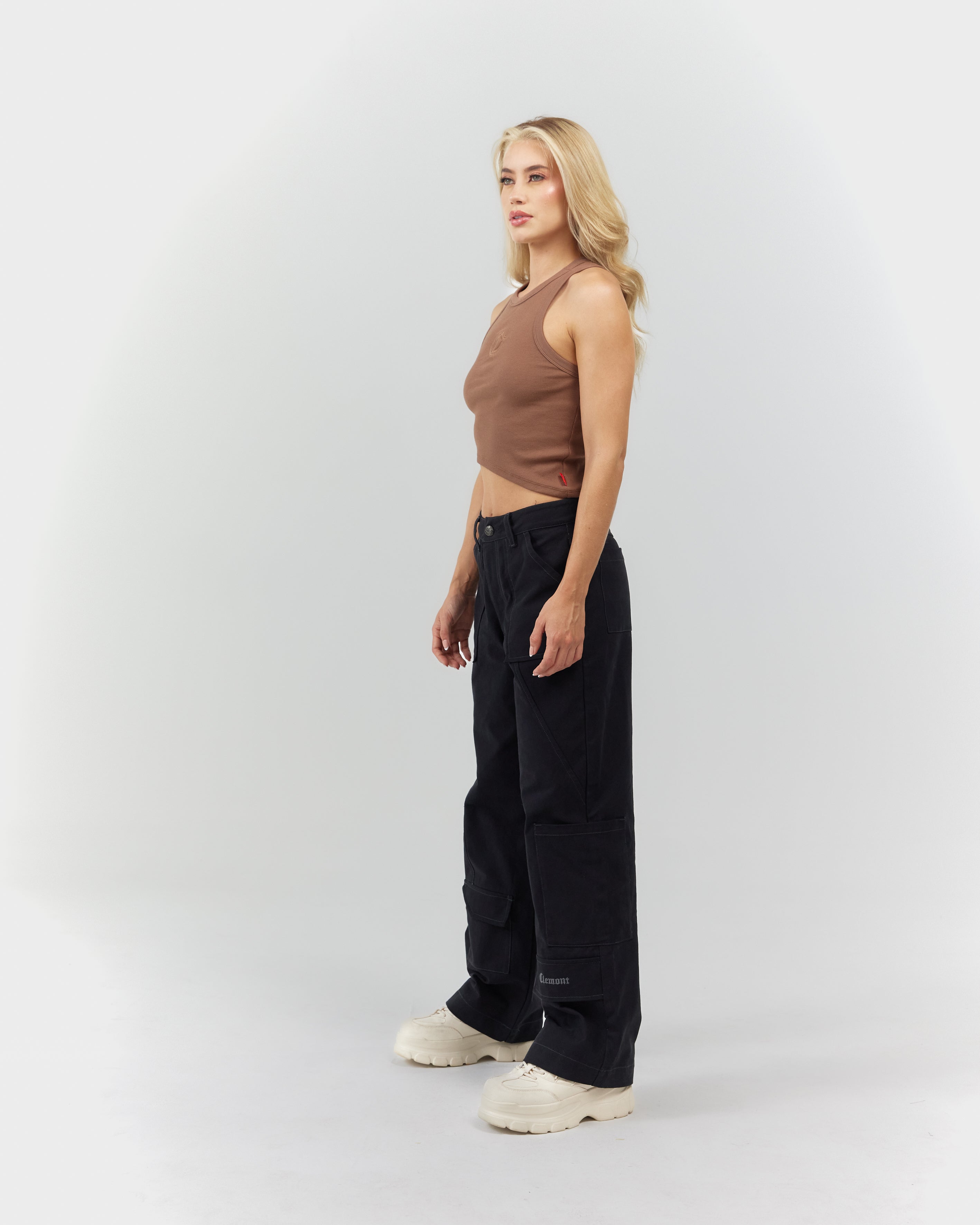 3 PACK CROP TOP MUJER PIACEVOLE NEGRO/GRIS/NUDE CLEMONT