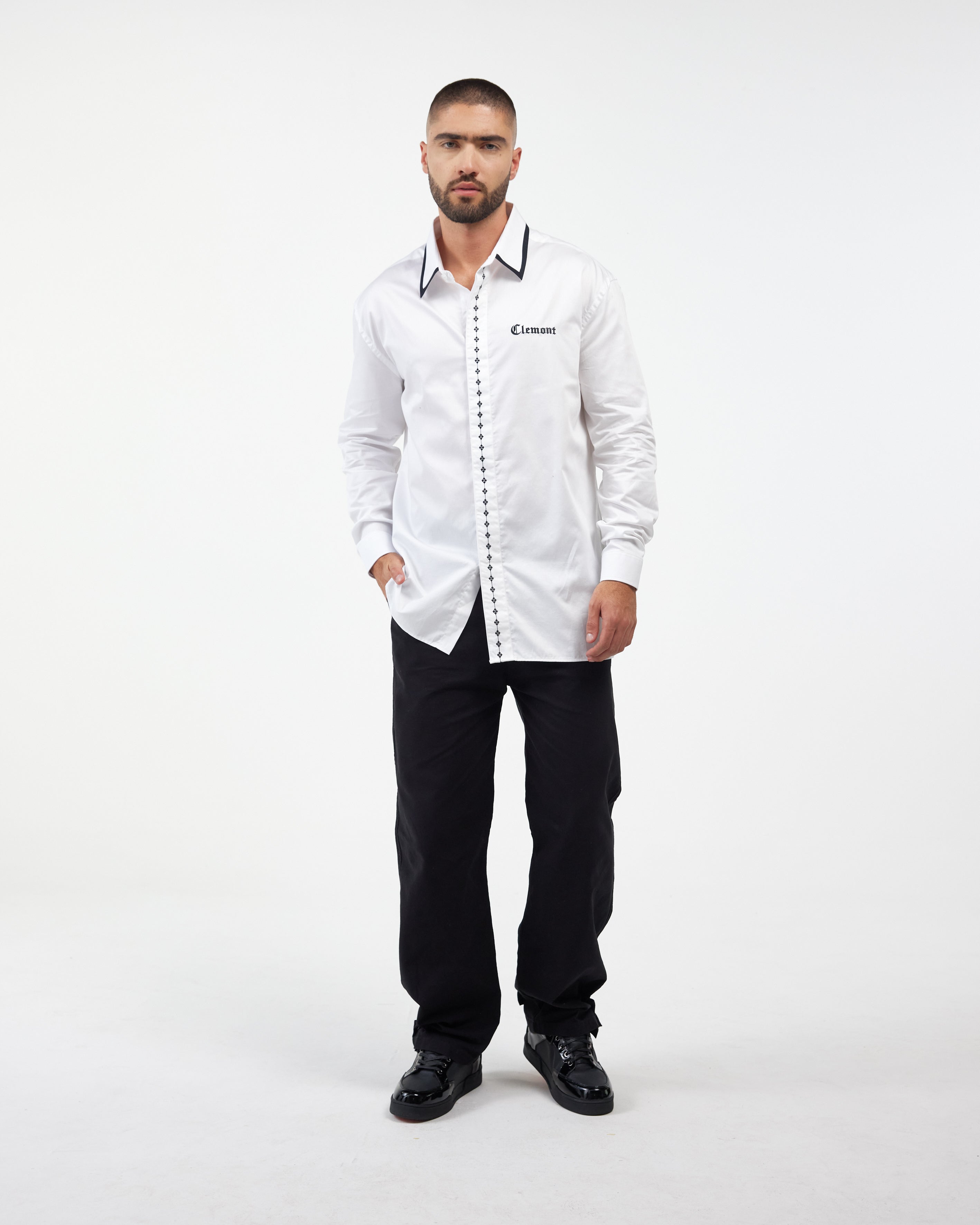 PANTS MEN  EREDITÁ BLACK CLEMONT