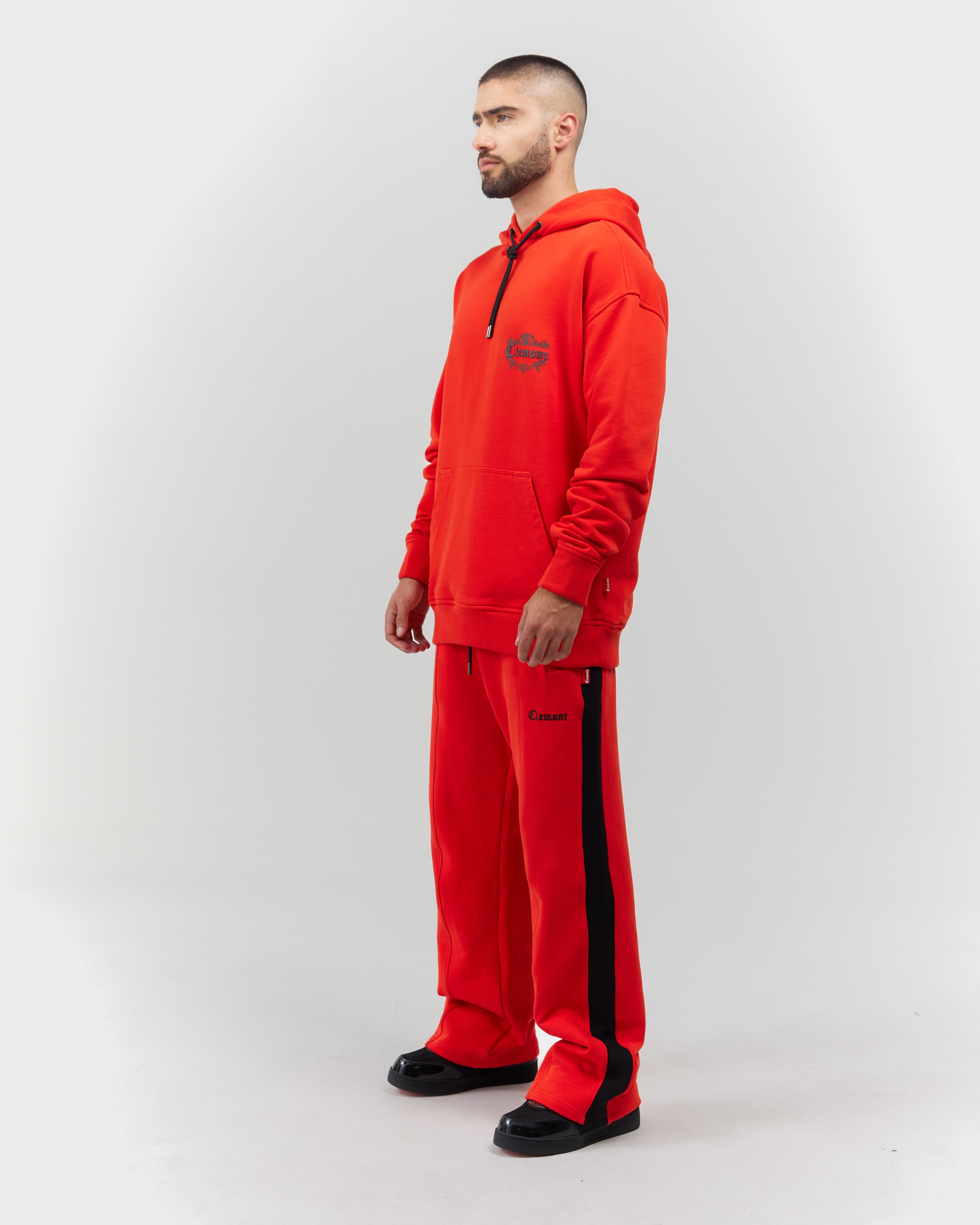 HOODIE MEN  FIORITURA RED CLEMONT