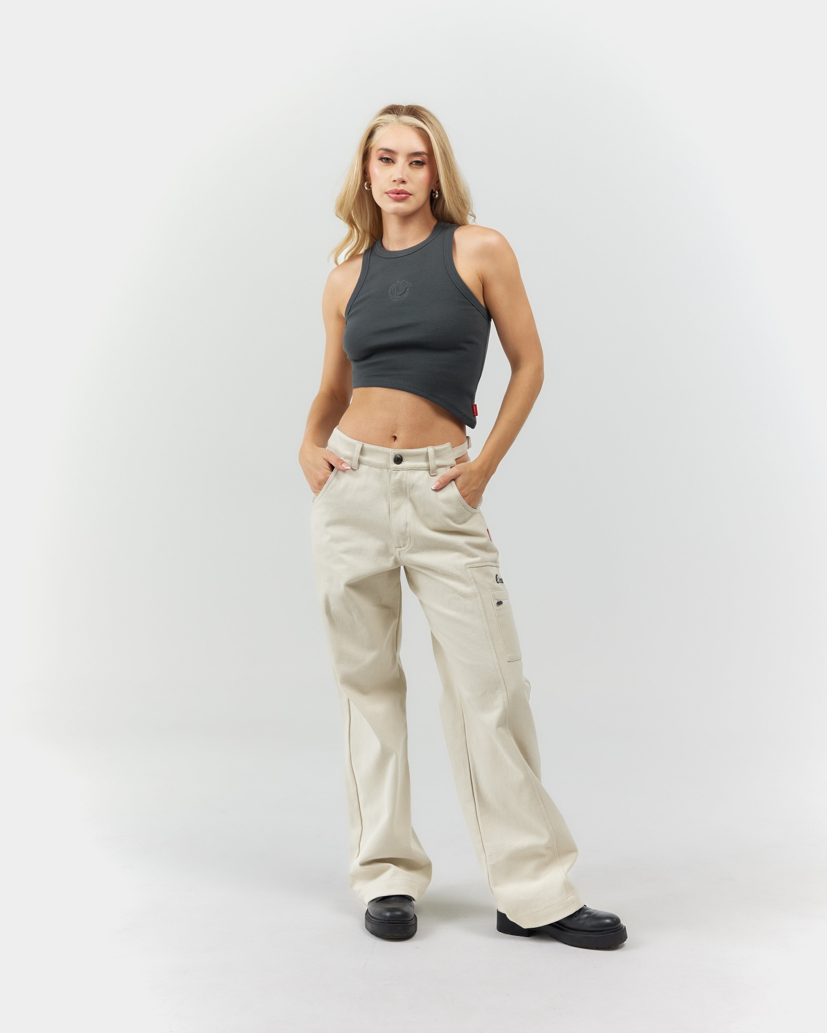 3 PACK CROP TOP MUJER PIACEVOLE NEGRO/GRIS/NUDE CLEMONT
