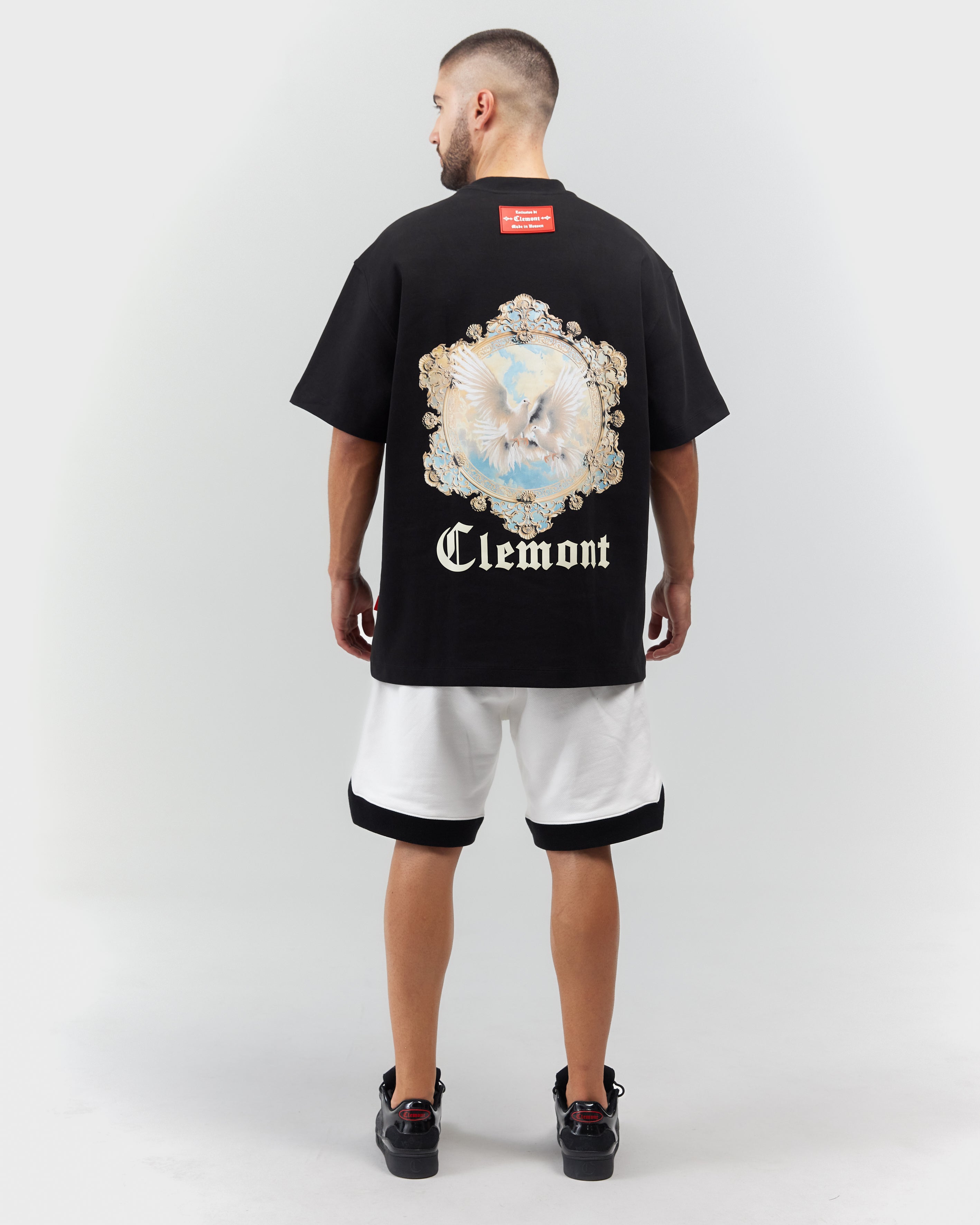 T-SHIRT MEN OVERSIZED  FULGORE BLACK  CLEMONT