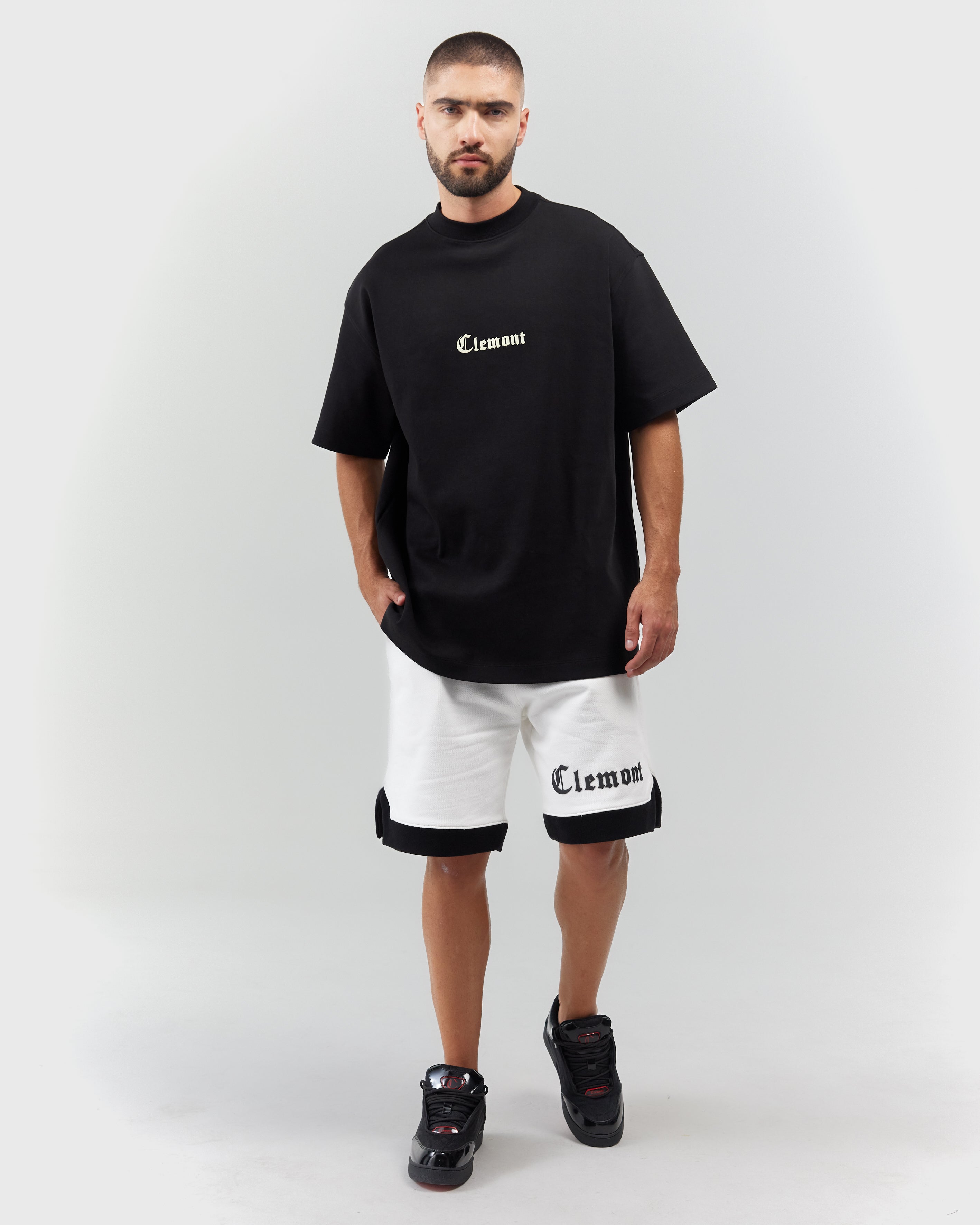 T-SHIRT MEN OVERSIZED  FULGORE BLACK  CLEMONT