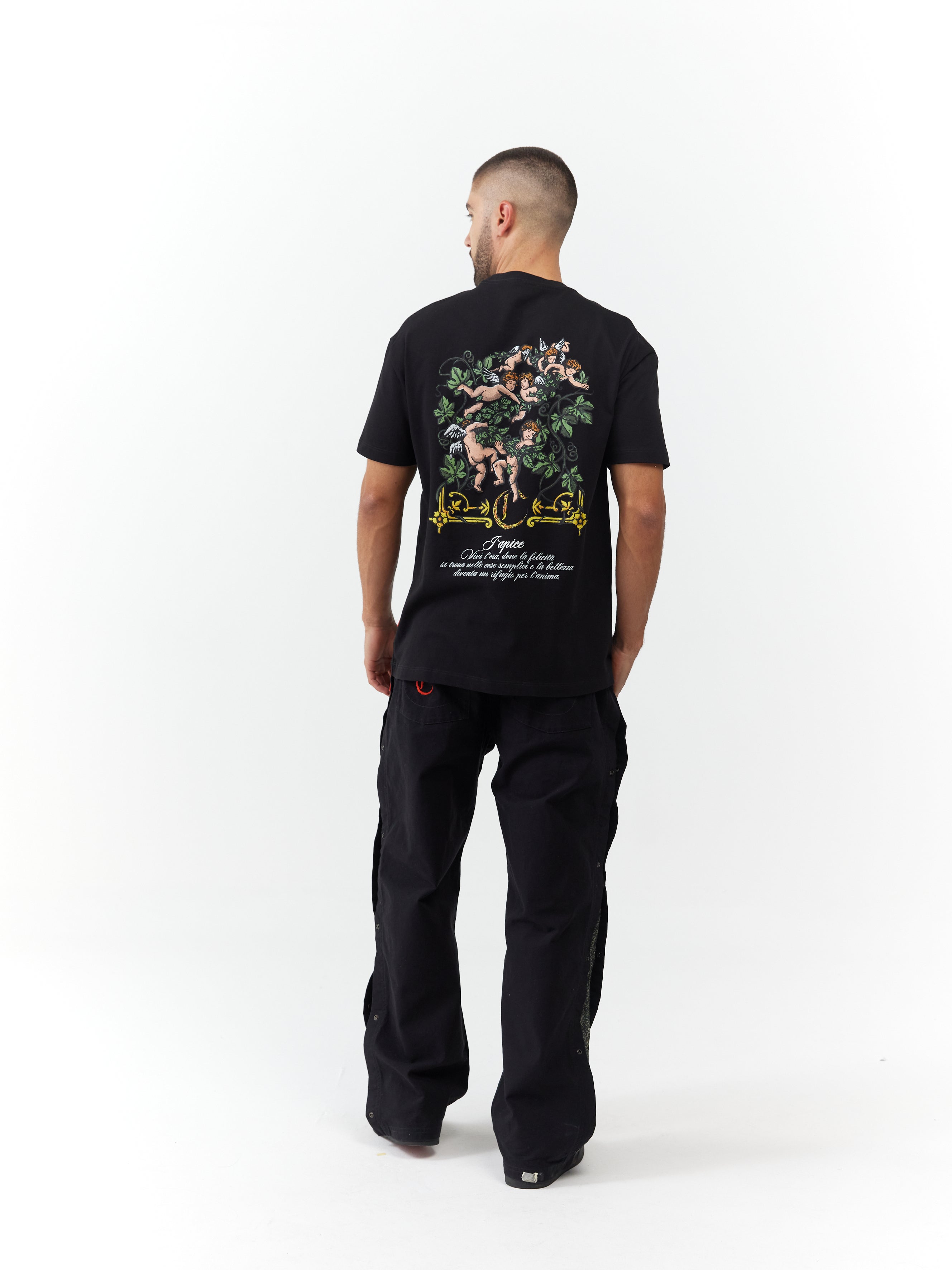 T-SHIRT MEN RISPLENDENTE BLACK  CLEMONT