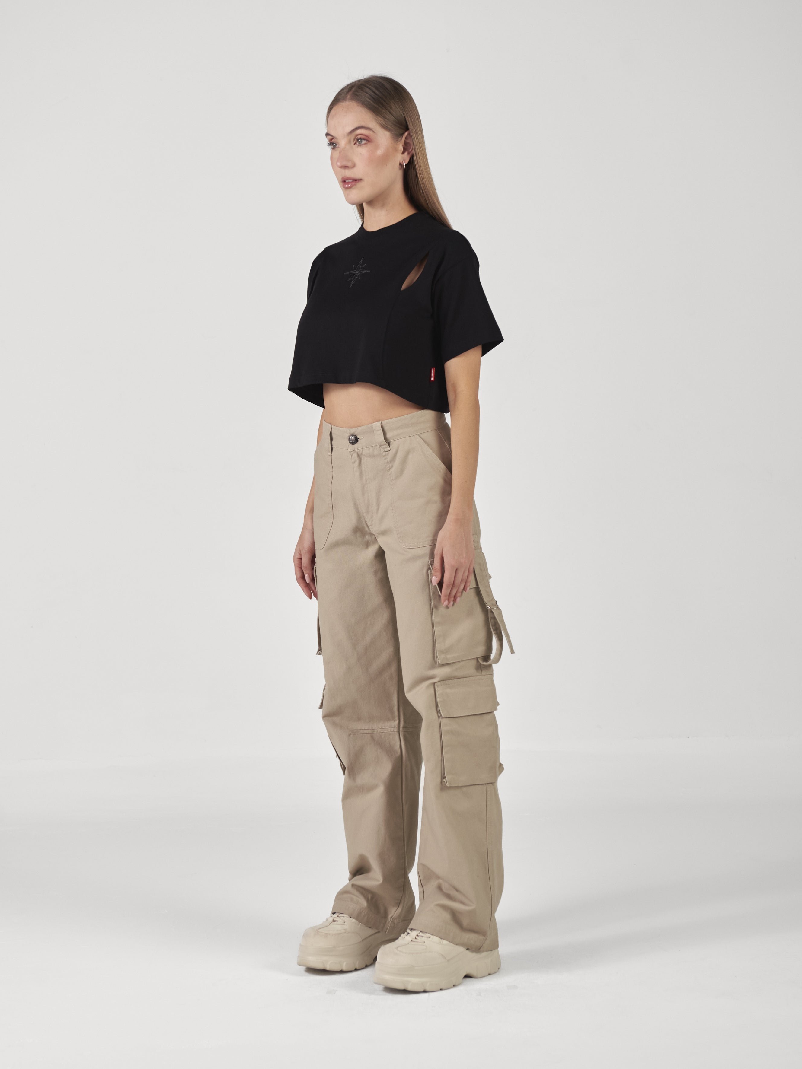 PANTALON PARALLELO NUDE CLEMONT