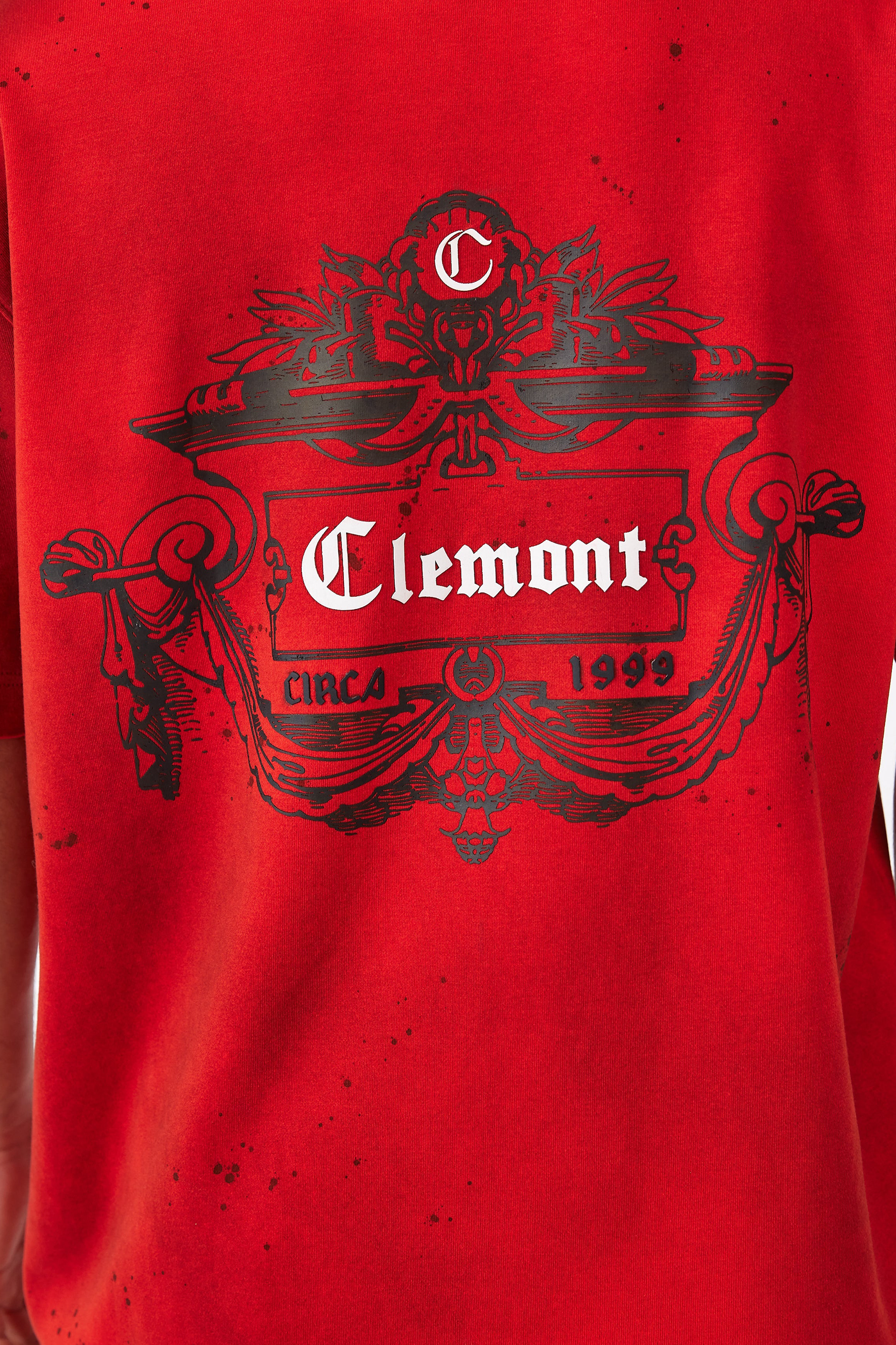 CAMISETA HOMBRE OVERSIZED DISORDINE ROJO CLEMONT
